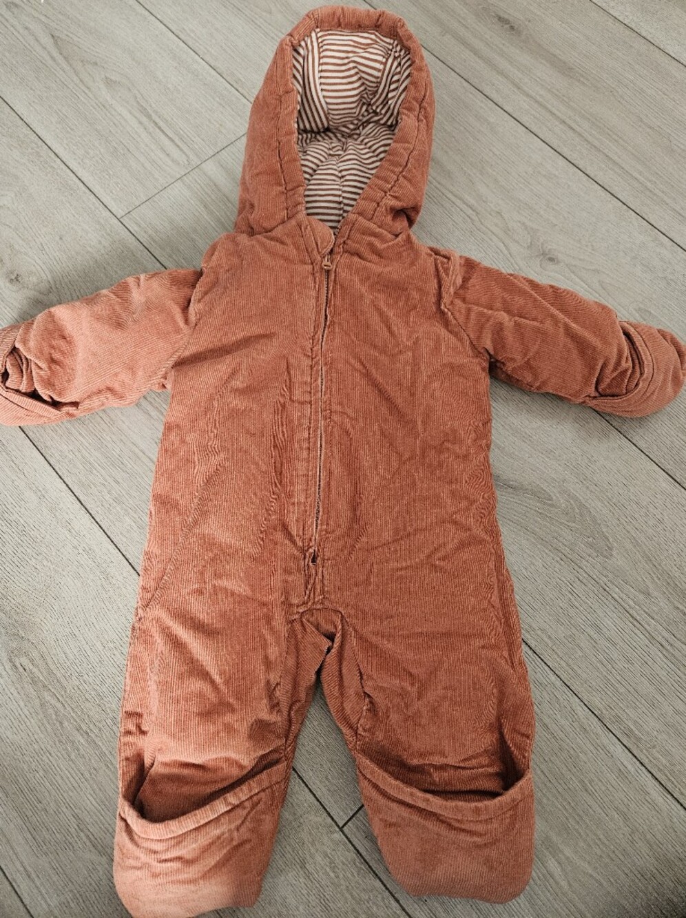Little Planet Carter's Baby Organic Corduroy Hooded Pram Suit Snowsuit 3M 🧸🍂